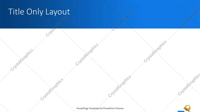 Title Only presentation slide layout