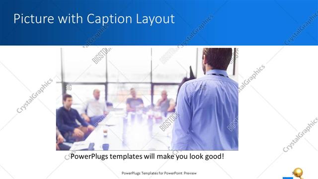 Picture with Caption presentation slide layout