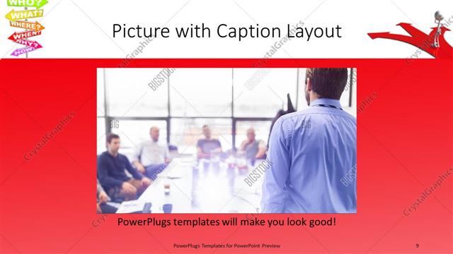 Picture with Caption presentation slide layout
