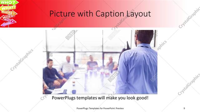 Picture with Caption presentation slide layout