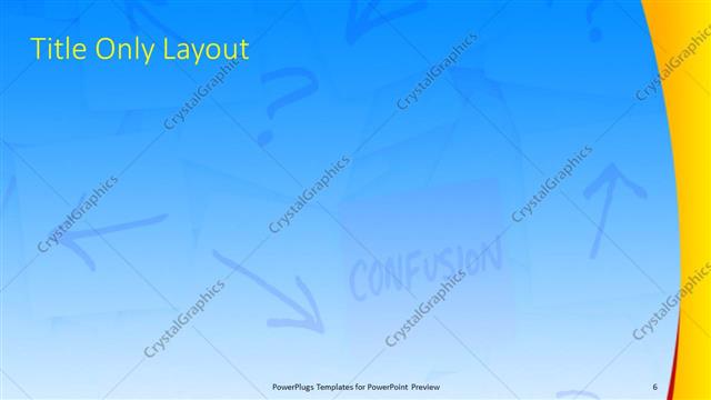 Title Only presentation slide layout