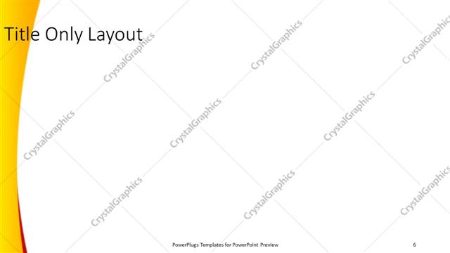 Title Only presentation slide layout