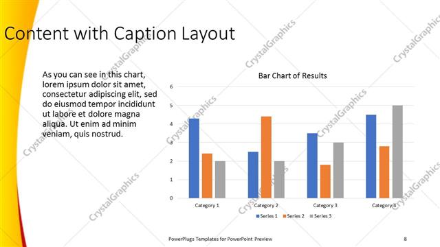 Content with Caption presentation slide layout