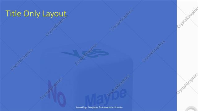 Title Only presentation slide layout