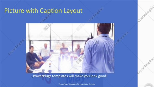 Picture with Caption presentation slide layout