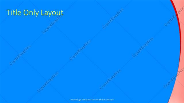 Title Only presentation slide layout