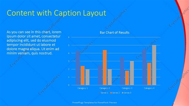 Content with Caption presentation slide layout