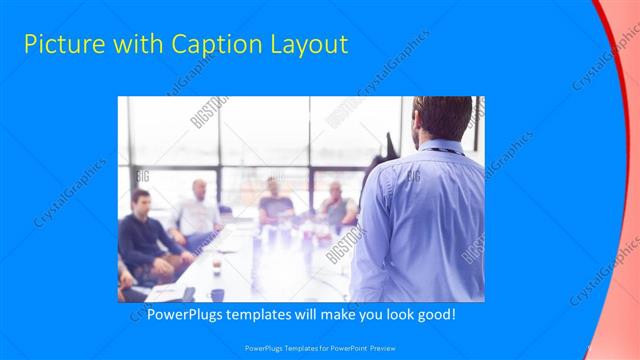 Picture with Caption presentation slide layout