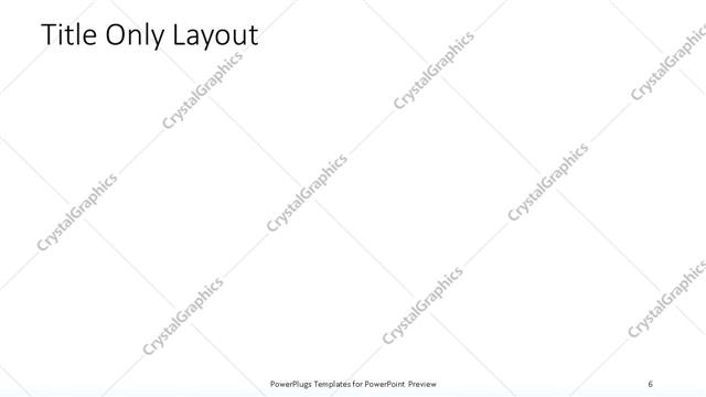 Title Only presentation slide layout