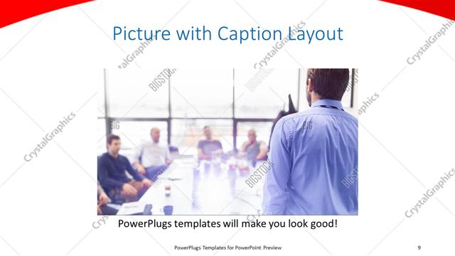 Picture with Caption presentation slide layout