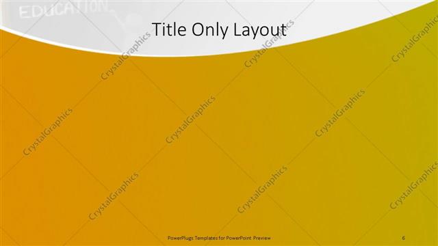 Title Only presentation slide layout