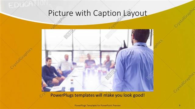 Picture with Caption presentation slide layout