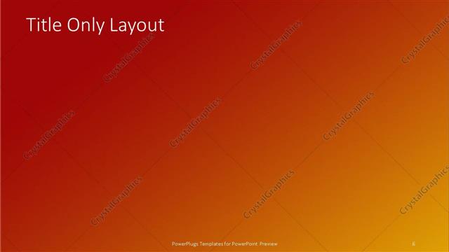 Title Only presentation slide layout