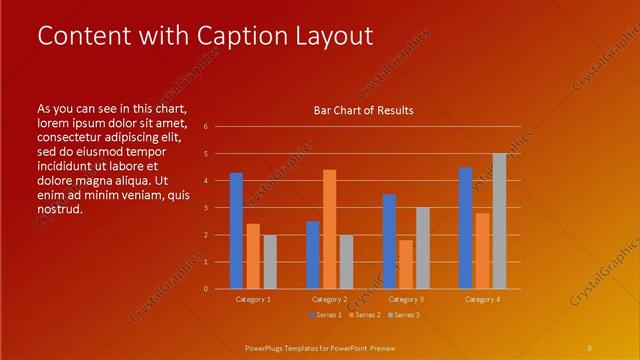Content with Caption presentation slide layout