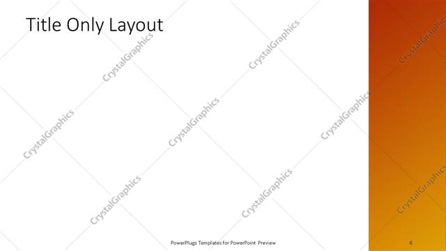 Title Only presentation slide layout