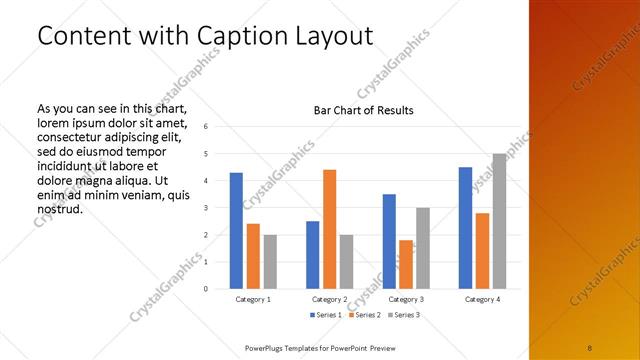 Content with Caption presentation slide layout