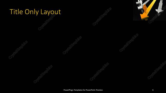 Title Only presentation slide layout