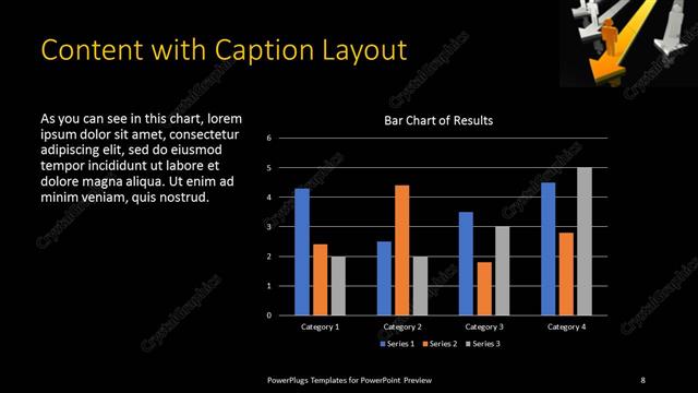 Content with Caption presentation slide layout