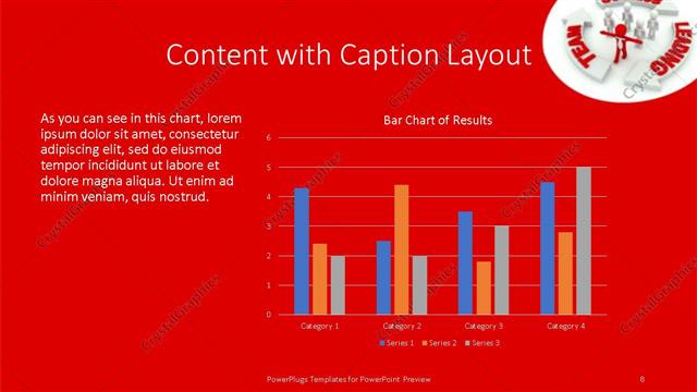 Content with Caption presentation slide layout