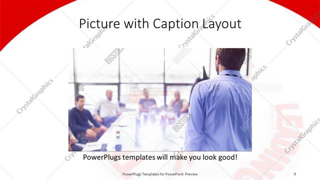 Picture with Caption presentation slide layout