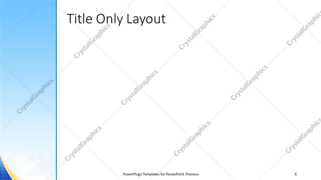 Title Only presentation slide layout