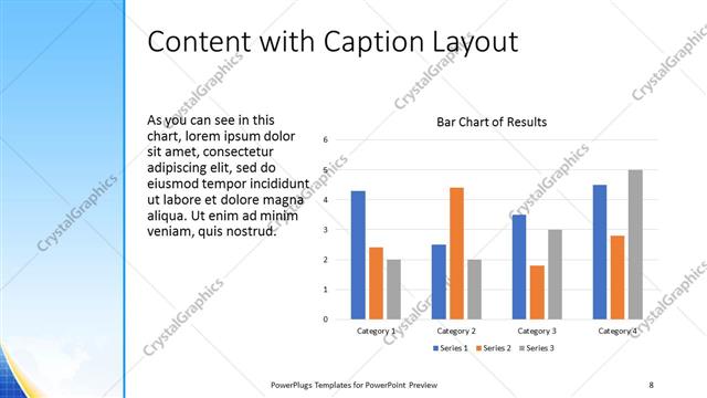 Content with Caption presentation slide layout