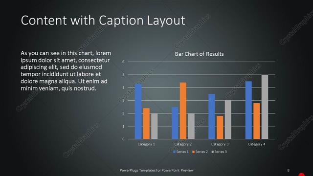 Content with Caption presentation slide layout