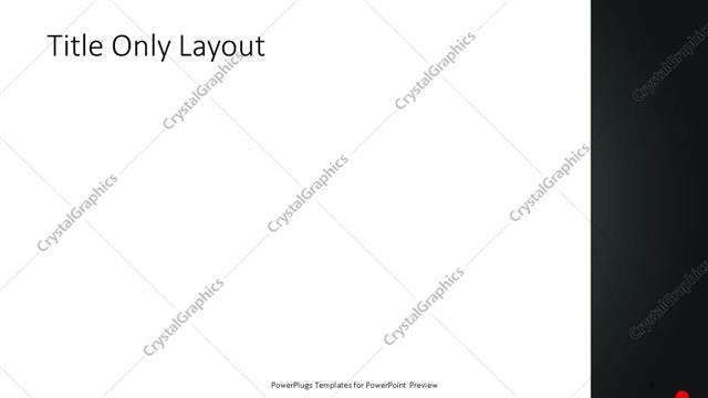 Title Only presentation slide layout