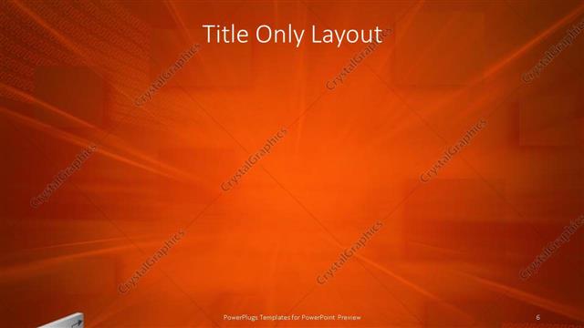 Title Only presentation slide layout