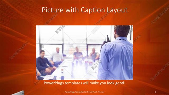 Picture with Caption presentation slide layout