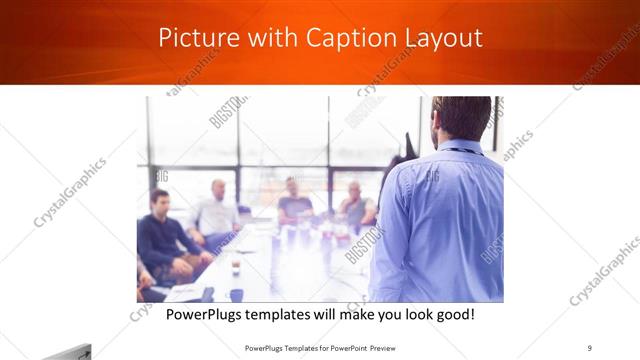 Picture with Caption presentation slide layout