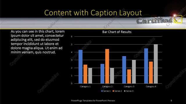 Content with Caption presentation slide layout