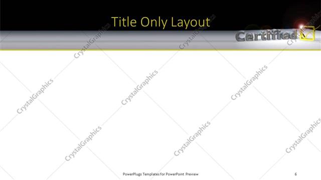Title Only presentation slide layout