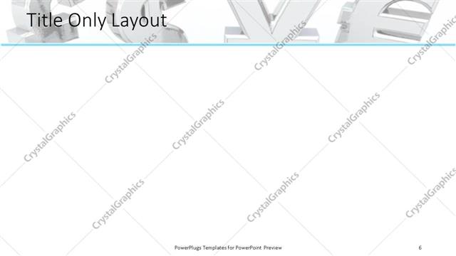 Title Only presentation slide layout