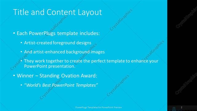 Title and Content presentation slide layout
