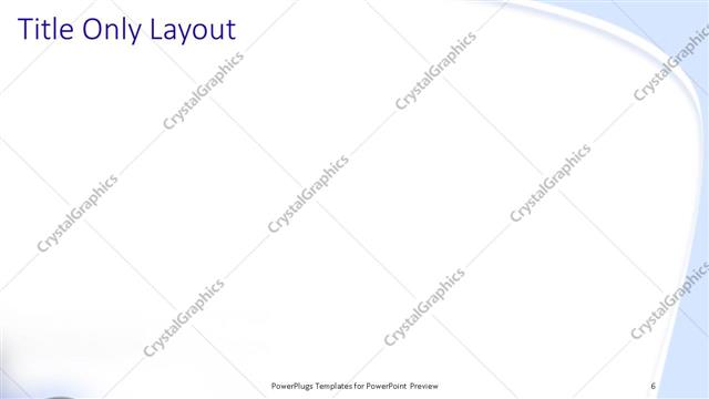 Title Only presentation slide layout