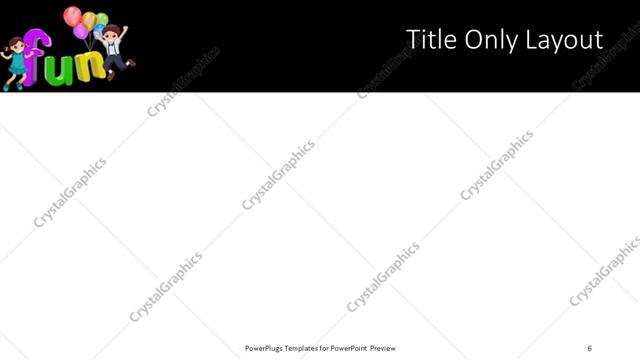 Title Only presentation slide layout