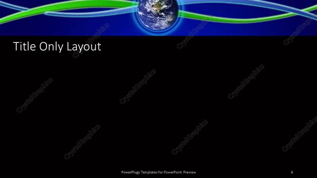 Title Only presentation slide layout