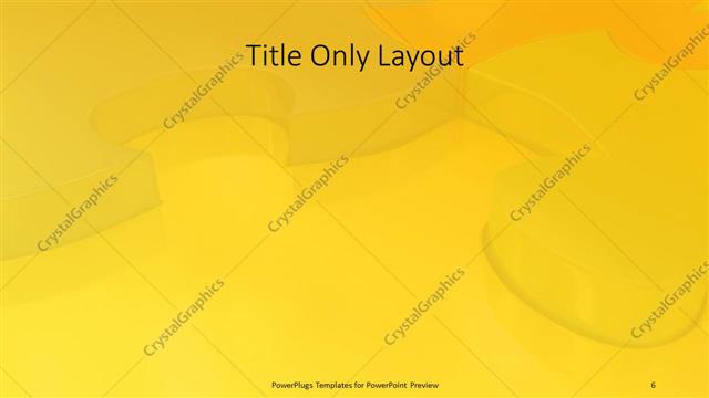 Title Only presentation slide layout