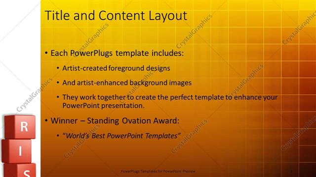 Title and Content presentation slide layout