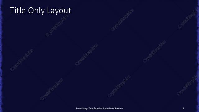 Title Only presentation slide layout