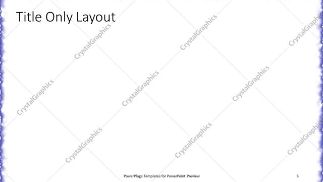 Title Only presentation slide layout