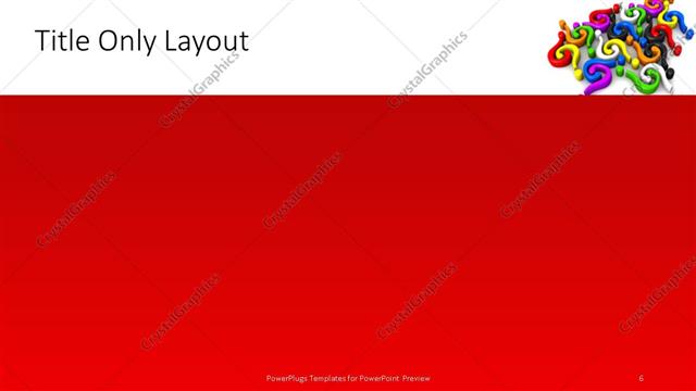 Title Only presentation slide layout