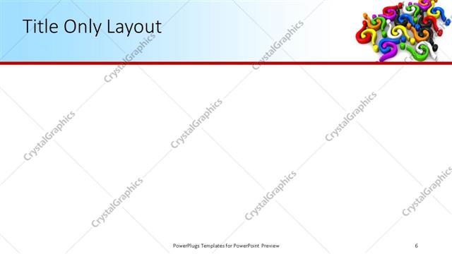 Title Only presentation slide layout