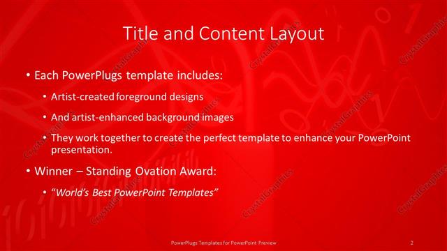 Title and Content presentation slide layout