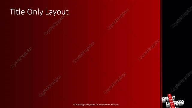 Title Only presentation slide layout