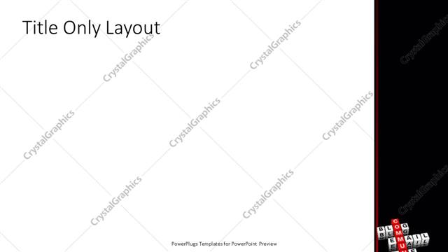 Title Only presentation slide layout