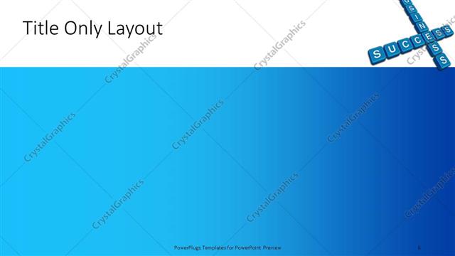 Title Only presentation slide layout