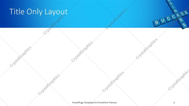 Title Only presentation slide layout