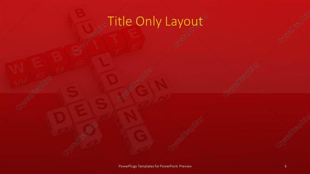 Title Only presentation slide layout